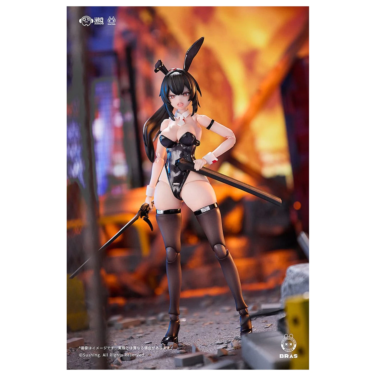 Bunny Rapid Action Squad akciófigura 1/12 Attacker Runa 16 cm  termékfotó