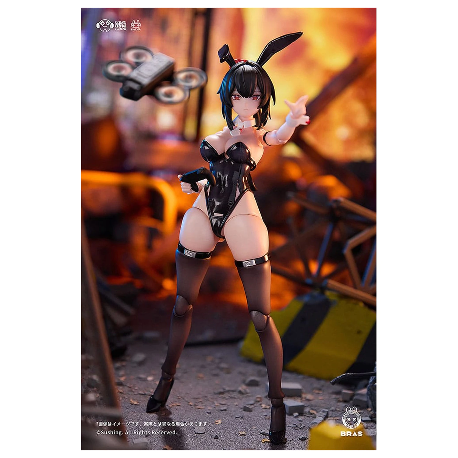 Bunny Rapid Action Squad akciófigura 1/12 Attacker Runa 16 cm  termékfotó