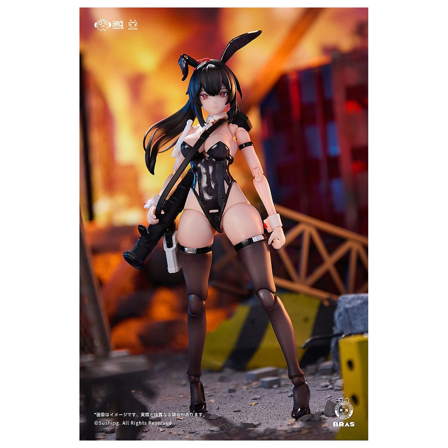 Bunny Rapid Action Squad akciófigura 1/12 Attacker Runa 16 cm  termékfotó