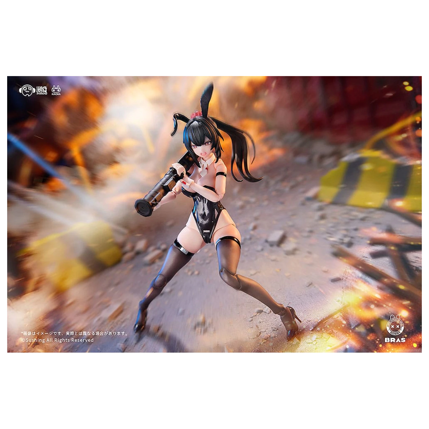 Bunny Rapid Action Squad akciófigura 1/12 Attacker Runa 16 cm  termékfotó