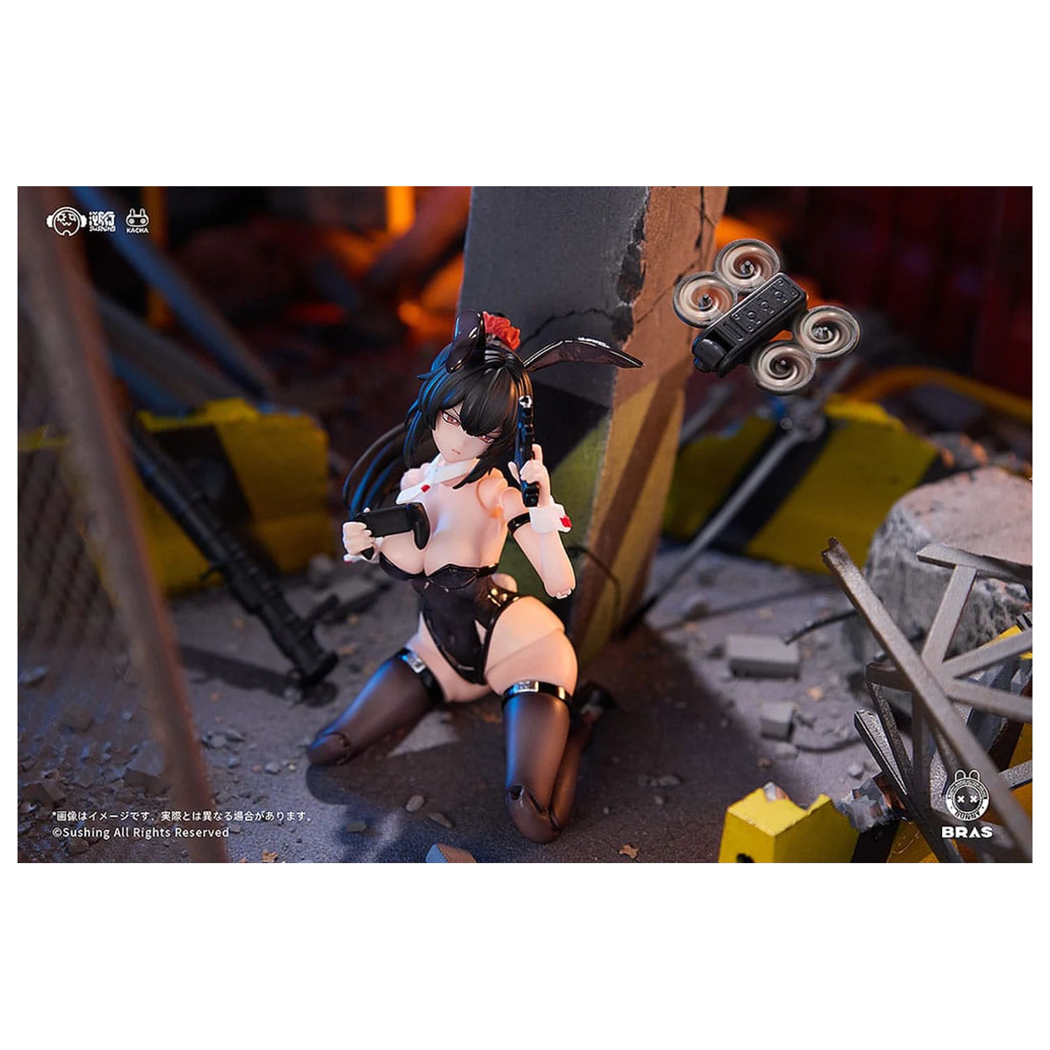 Bunny Rapid Action Squad akciófigura 1/12 Attacker Runa 16 cm  termékfotó