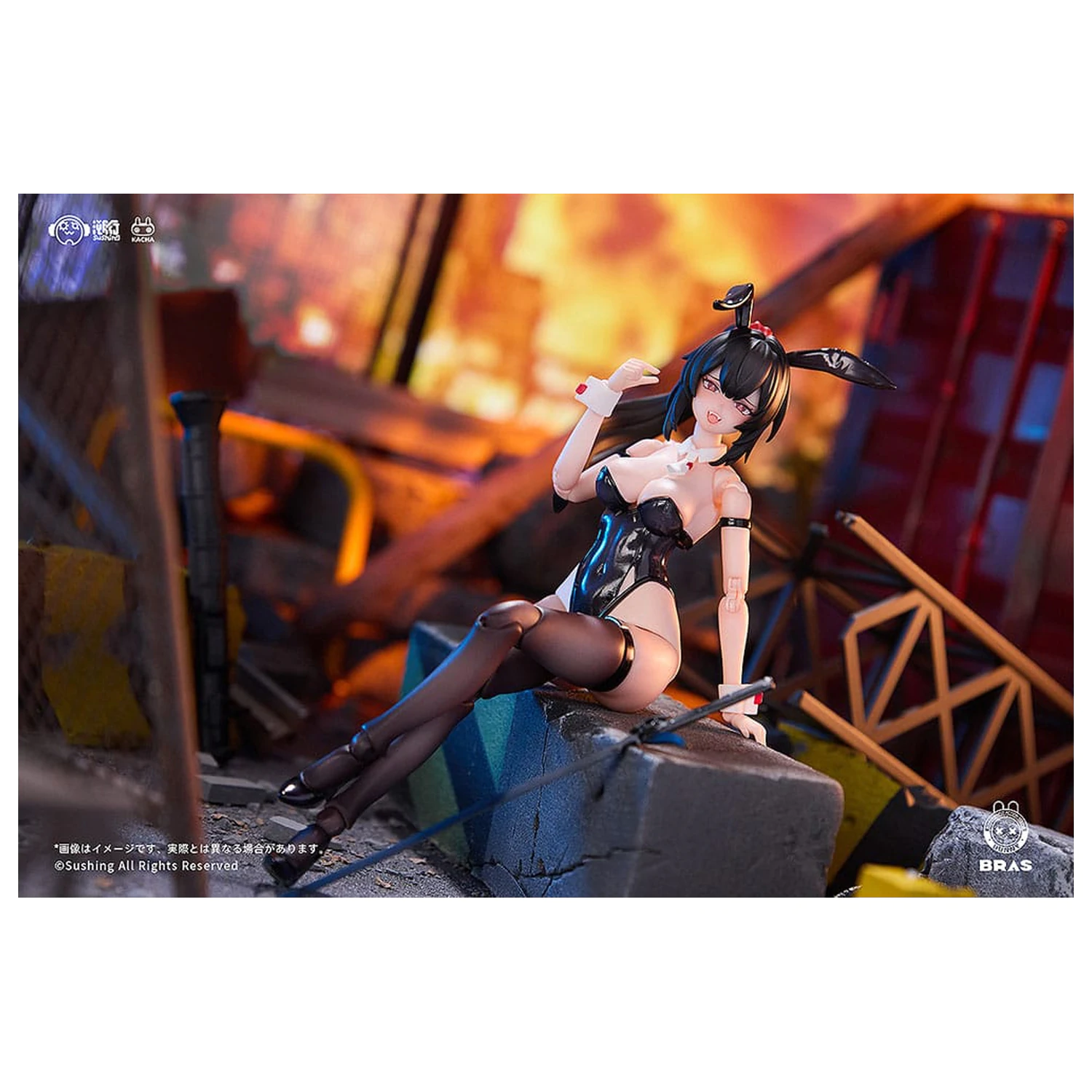 Bunny Rapid Action Squad akciófigura 1/12 Attacker Runa 16 cm  termékfotó