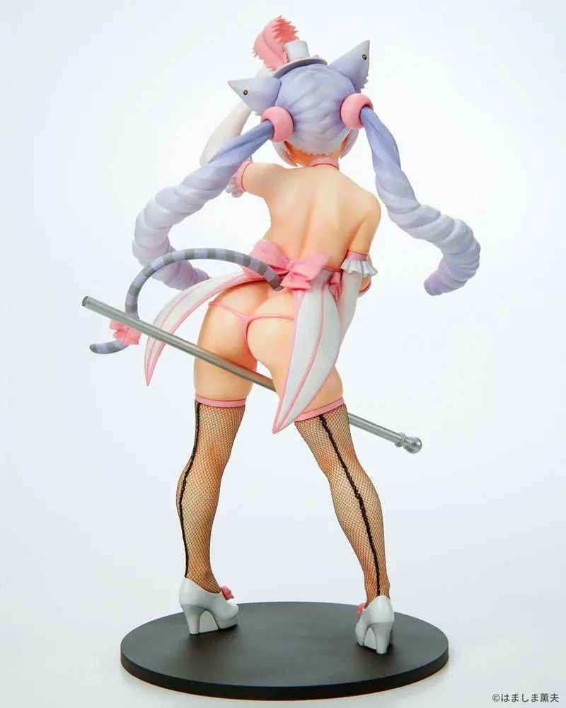 Burlesque Cat 1/7 Bell White Cat Ver. PVC szobor figura 25 cm termékfotó