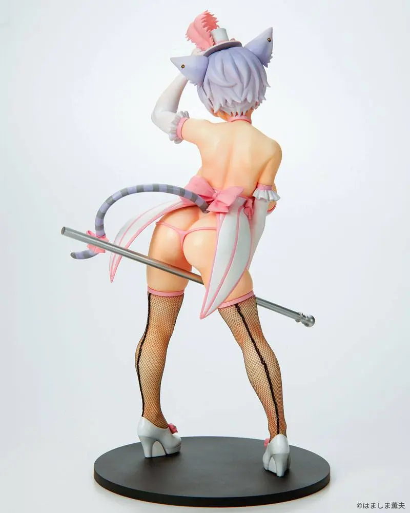 Burlesque Cat 1/7 Bell White Cat Ver. PVC szobor figura 25 cm termékfotó