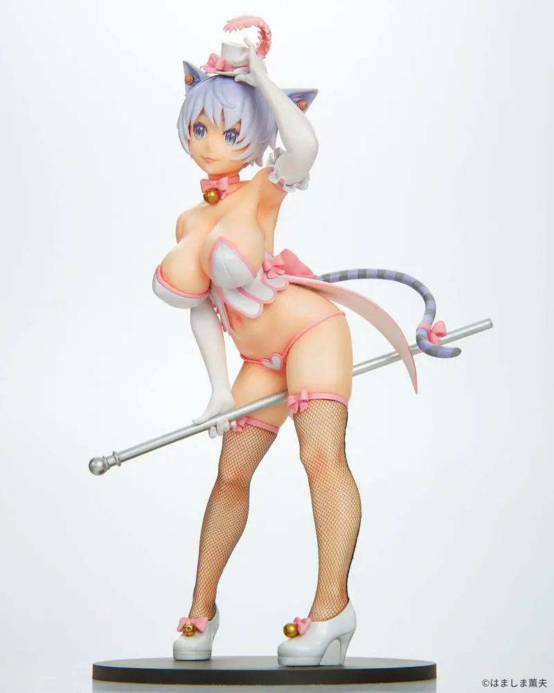 Burlesque Cat 1/7 Bell White Cat Ver. PVC szobor figura 25 cm termékfotó