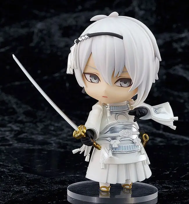 Butai Touken Ranbu Hiden Yui no Me no Hototogisu Nendoroid Mikazuki Munechika akciófigura 10 cm termékfotó