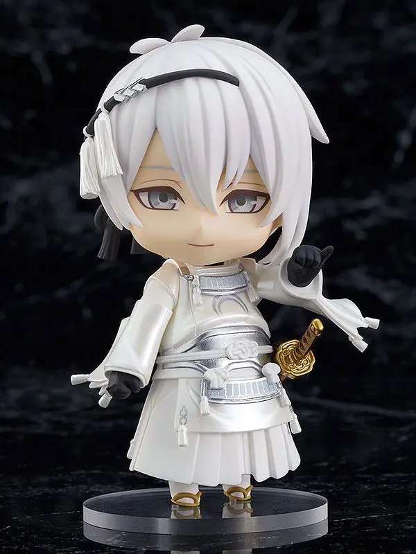 Butai Touken Ranbu Hiden Yui no Me no Hototogisu Nendoroid Mikazuki Munechika akciófigura 10 cm termékfotó
