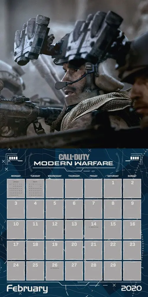 Call Of Duty Calendar 2020 Angol nyelvű Fanbase Shop