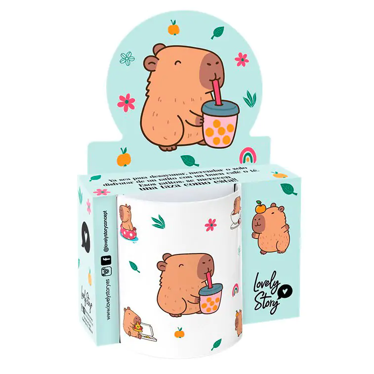 Capibara Blubble Tea bögre 330ml termékfotó