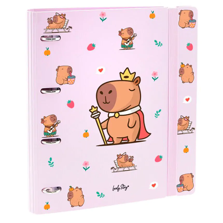 Capibara Majesty gyűrűs karton irattartó mappa termékfotó