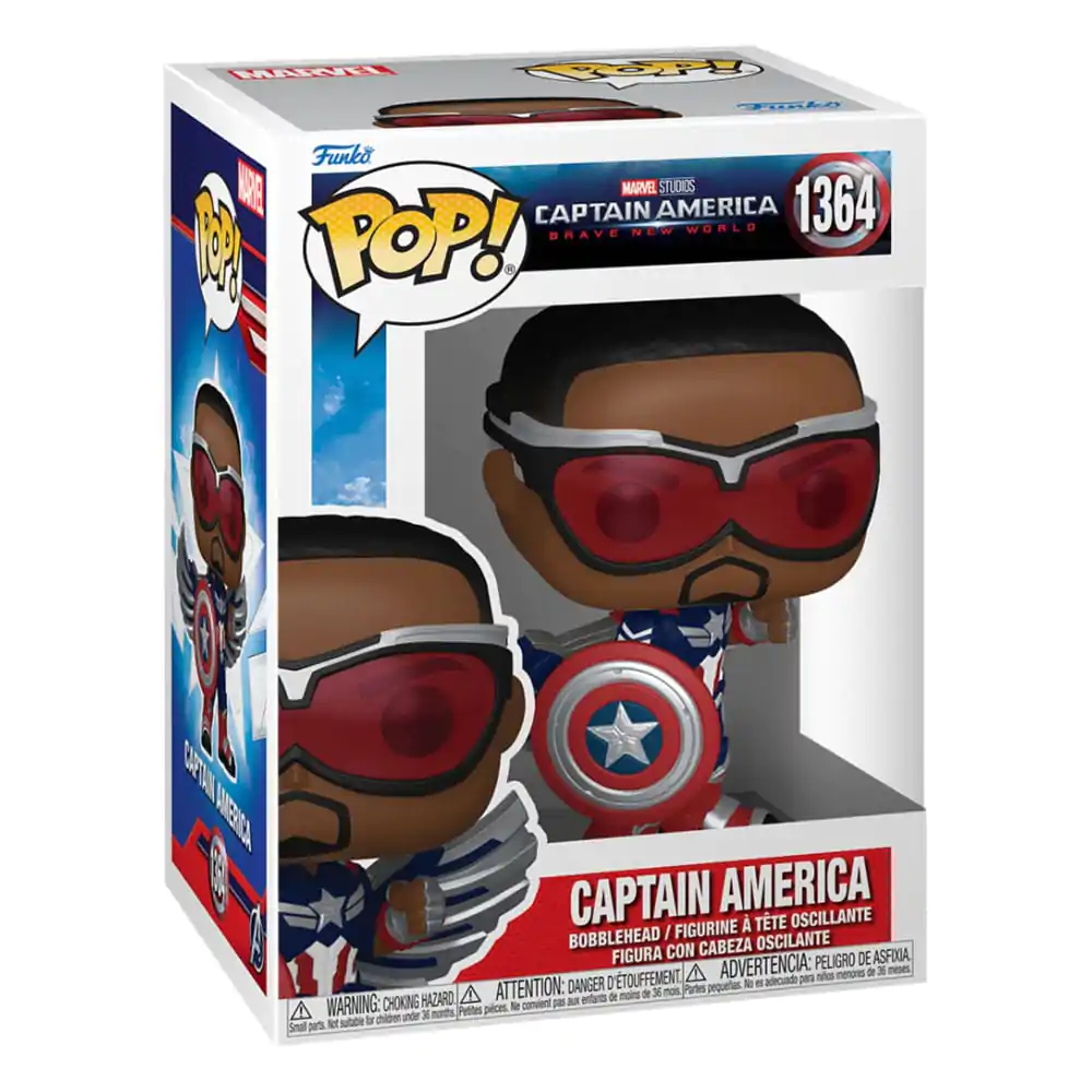 Captain America Brave New World Funko POP! Movies Vinyl figura Captain America 9 cm termékfotó