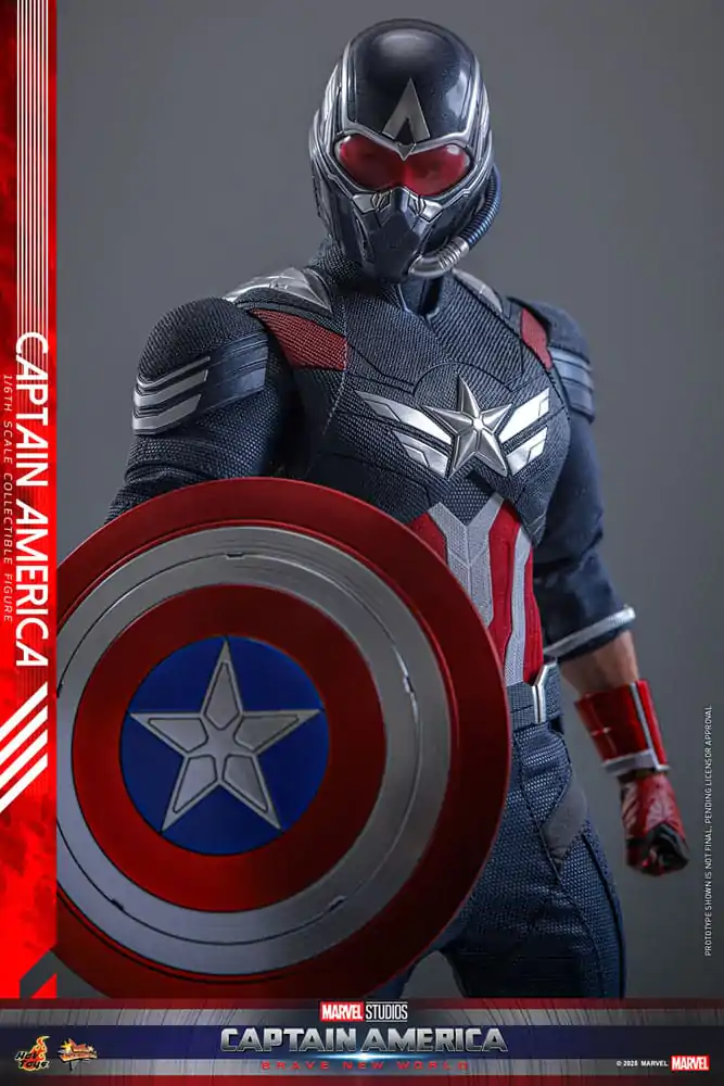 Captain America: Brave New World Movie Masterpiece 1/6 Captain America akciófigura 30 cm termékfotó