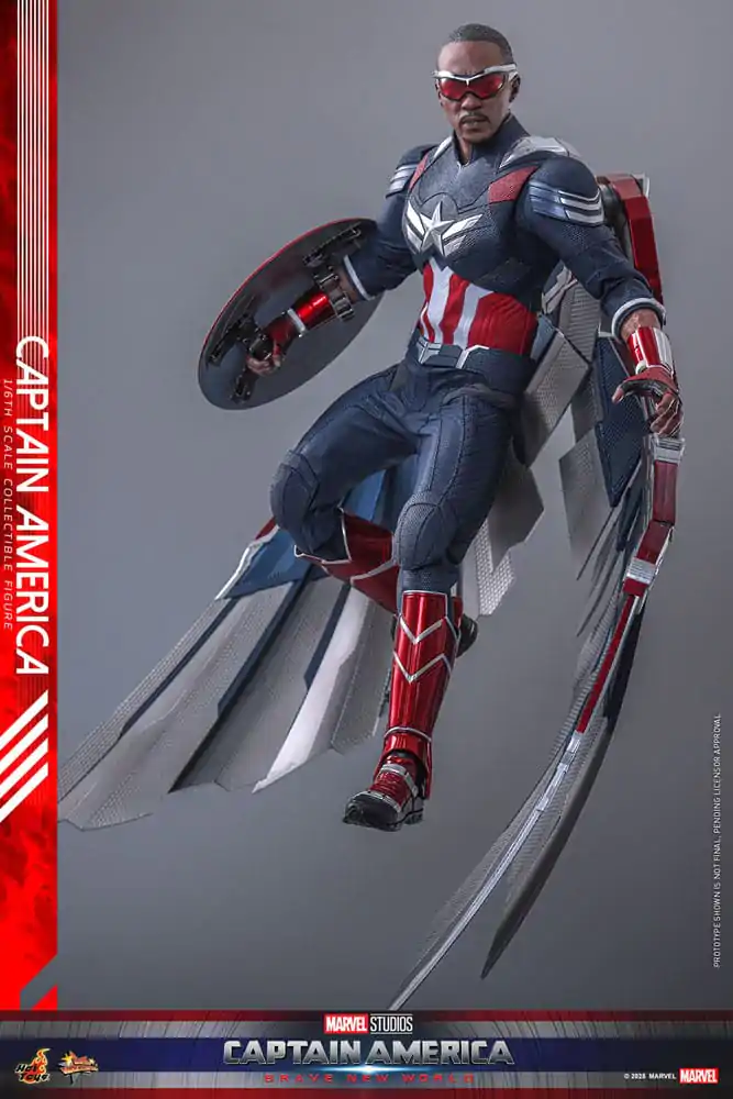 Captain America: Brave New World Movie Masterpiece 1/6 Captain America akciófigura 30 cm termékfotó