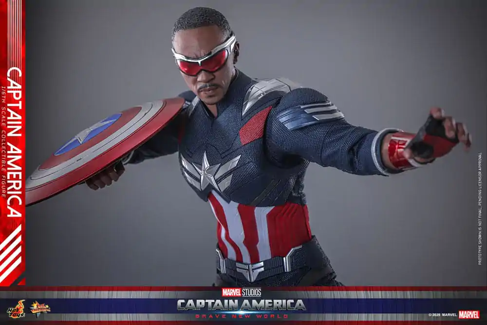 Captain America: Brave New World Movie Masterpiece 1/6 Captain America akciófigura 30 cm termékfotó