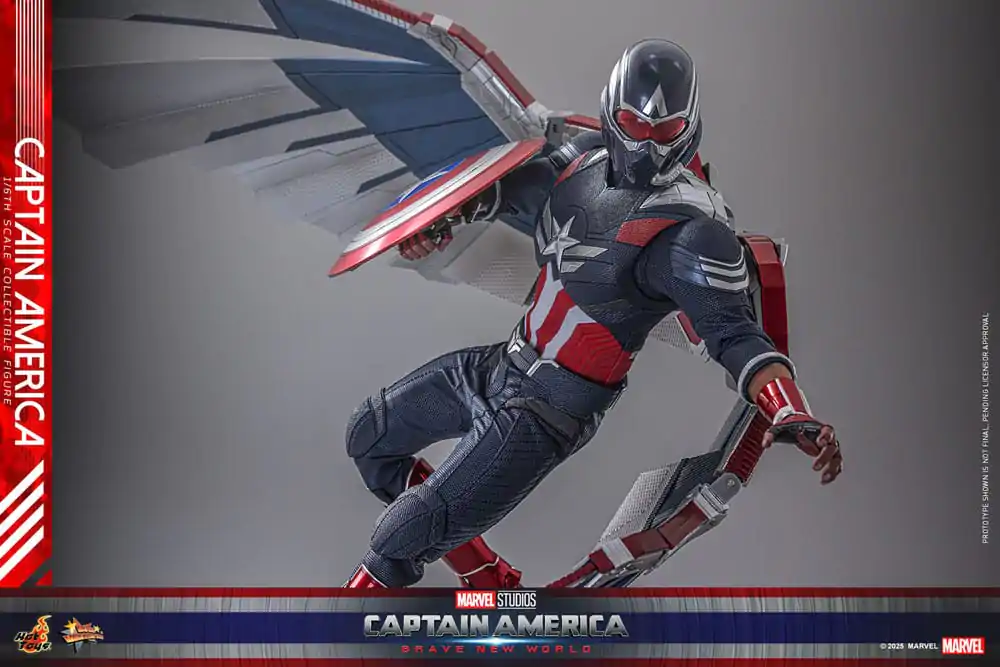 Captain America: Brave New World Movie Masterpiece 1/6 Captain America akciófigura 30 cm termékfotó