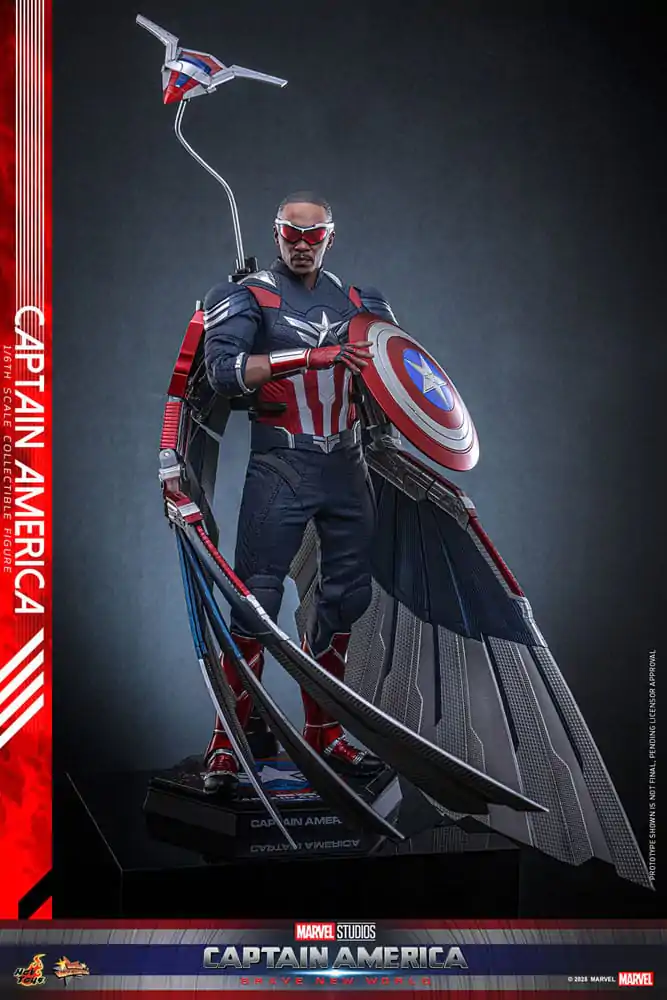 Captain America: Brave New World Movie Masterpiece 1/6 Captain America akciófigura 30 cm termékfotó