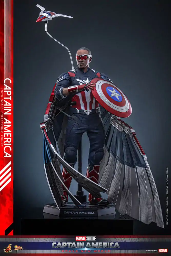 Captain America: Brave New World Movie Masterpiece 1/6 Captain America akciófigura 30 cm termékfotó