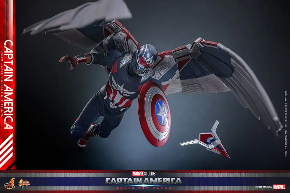 Captain America: Brave New World Movie Masterpiece 1/6 Captain America akciófigura 30 cm termékfotó