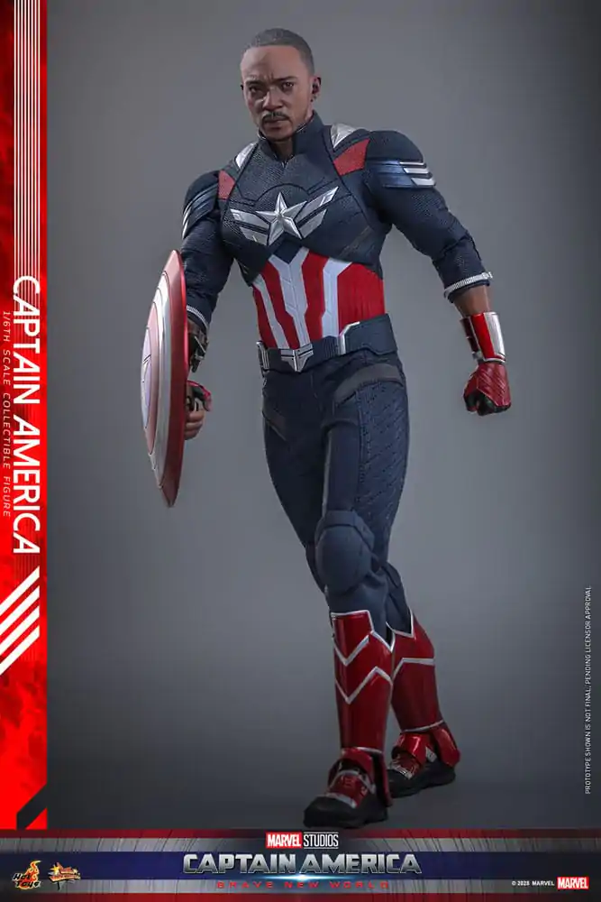 Captain America: Brave New World Movie Masterpiece 1/6 Captain America akciófigura 30 cm termékfotó