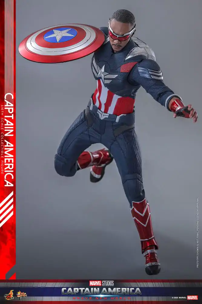 Captain America: Brave New World Movie Masterpiece 1/6 Captain America akciófigura 30 cm termékfotó