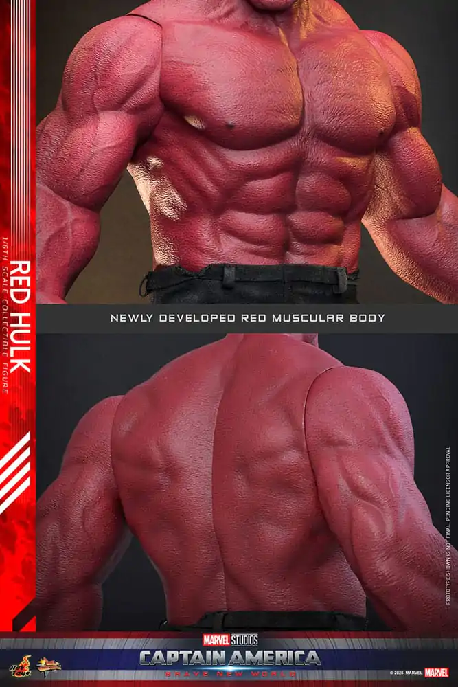 Captain America: Brave New World Movie Masterpiece 1/6 Red Hulk akciófigura 47 cm termékfotó