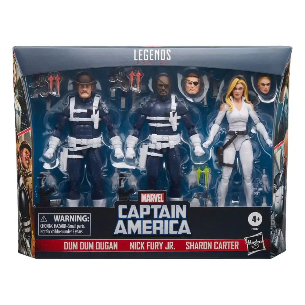 Captain America Marvel Legends S.H.I.E.L.D. 3 db-os akciófigura csomag 15 cm termékfotó