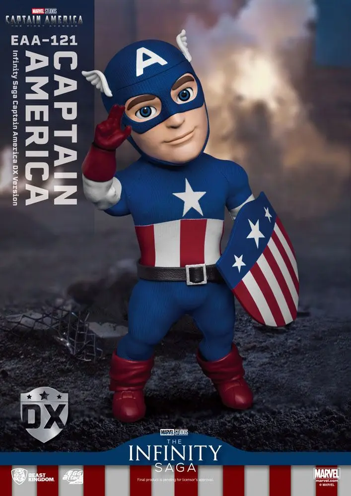 Captain America: The First Avenger Egg Attack Action Captain America DX Version akciófigura 17 cm termékfotó