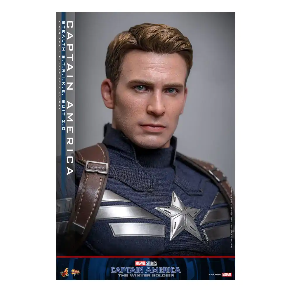 Captain America: The Winter Soldier Movie Masterpiece 1/6 Captain America (Stealth S.T.R.I.K.E. Suit) 2.0 akciófigura 31 cm termékfotó