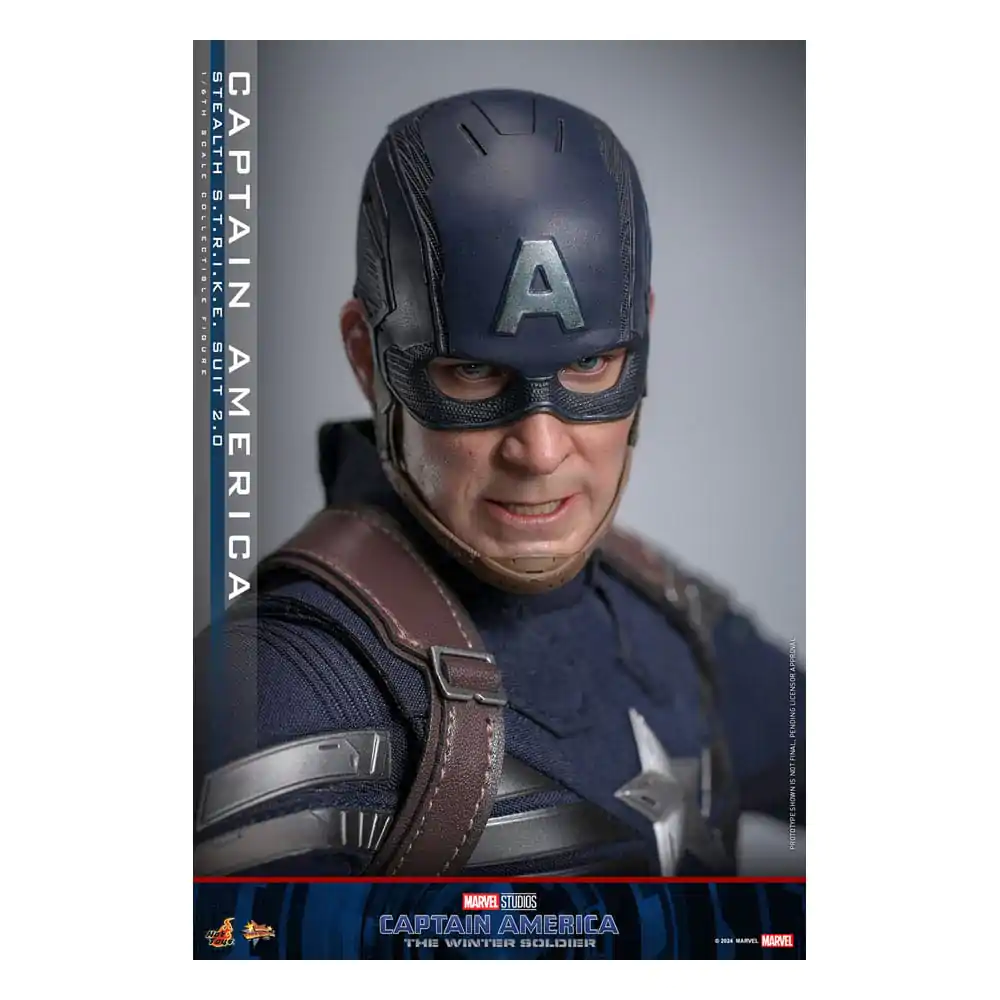 Captain America: The Winter Soldier Movie Masterpiece 1/6 Captain America (Stealth S.T.R.I.K.E. Suit) 2.0 akciófigura 31 cm termékfotó