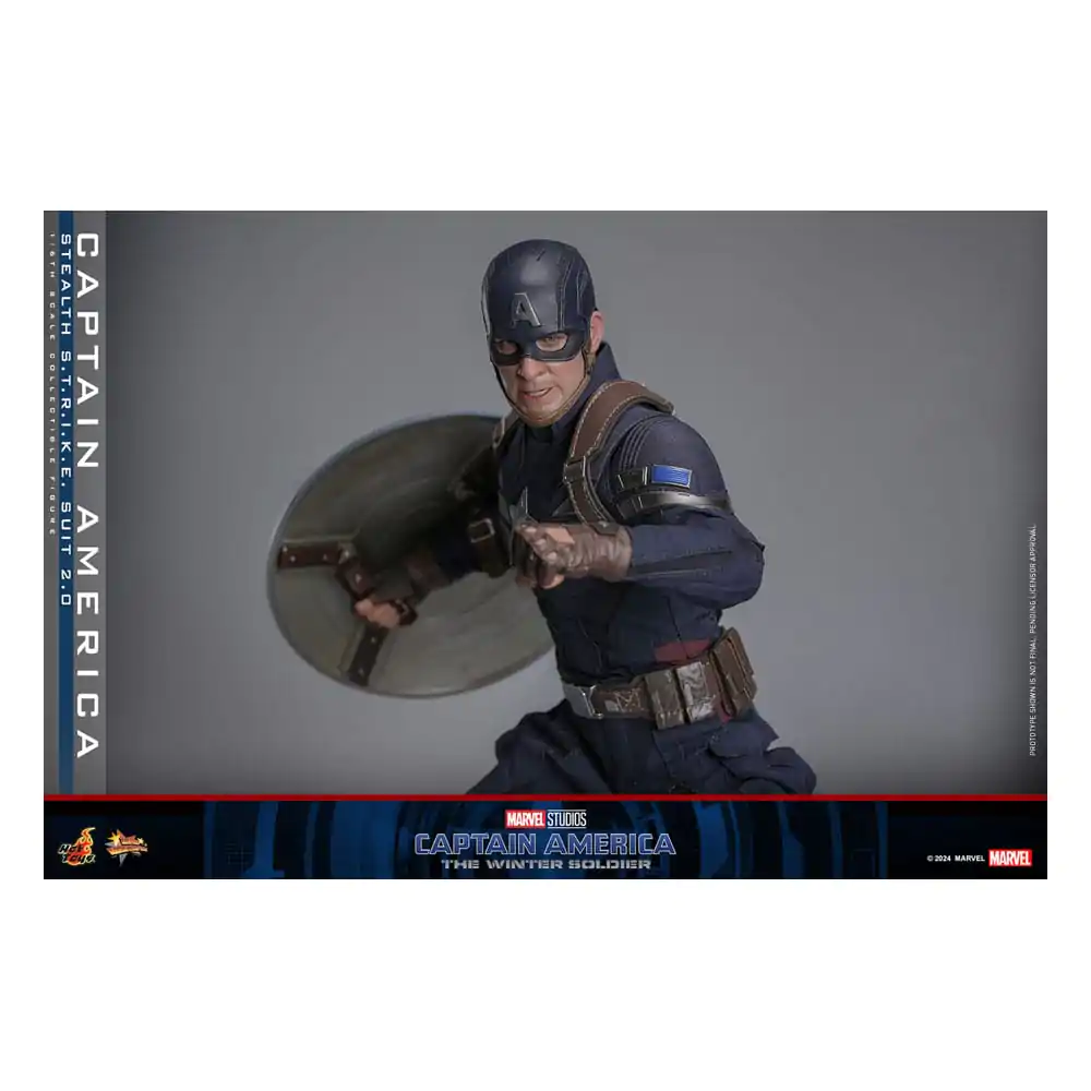 Captain America: The Winter Soldier Movie Masterpiece 1/6 Captain America (Stealth S.T.R.I.K.E. Suit) 2.0 akciófigura 31 cm termékfotó