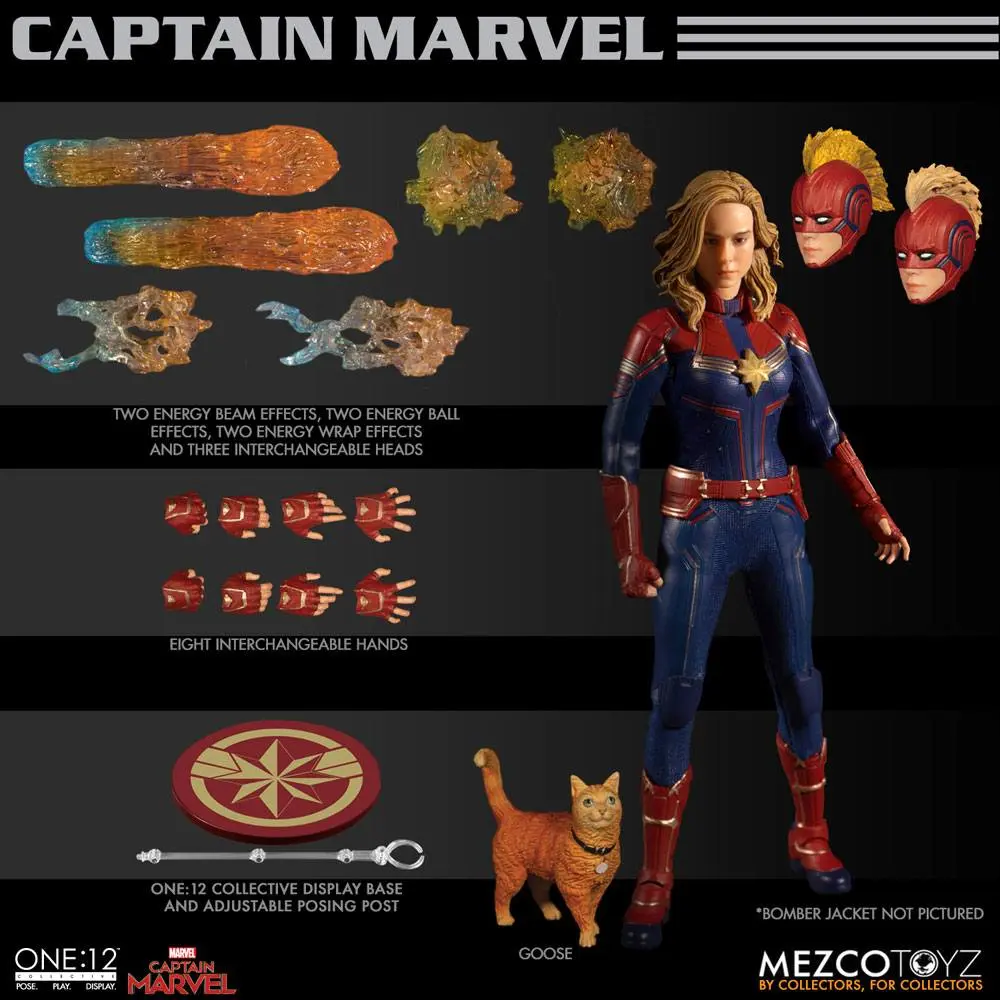 Captain Marvel 1/12 Captain Marvel akciófigura 16 cm termékfotó