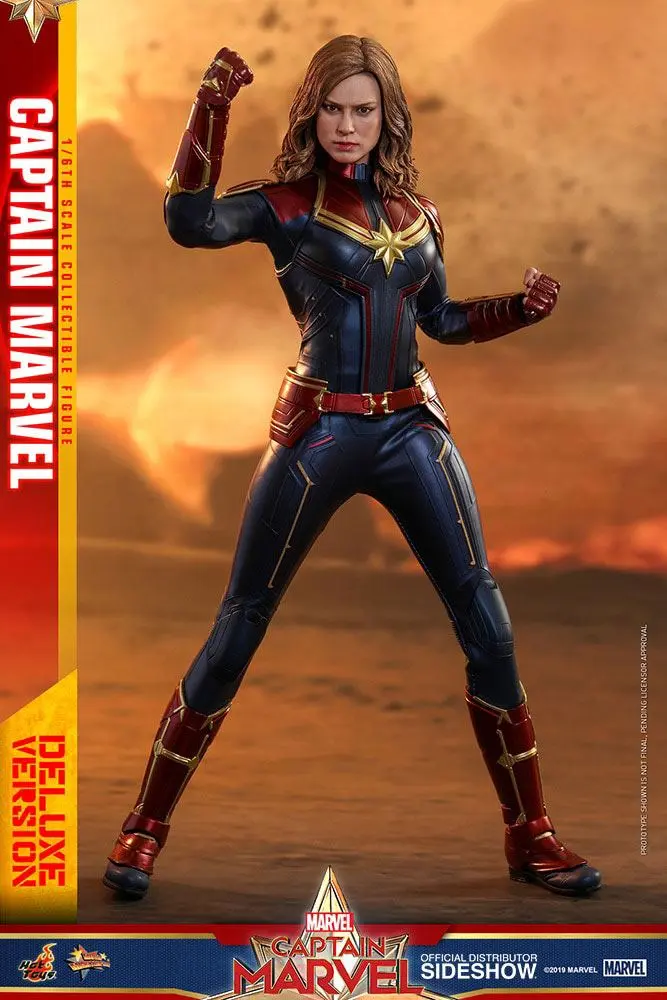 Captain Marvel Movie Masterpiece 1/6 Captain Marvel Deluxe Ver. akciófigura 29 cm termékfotó
