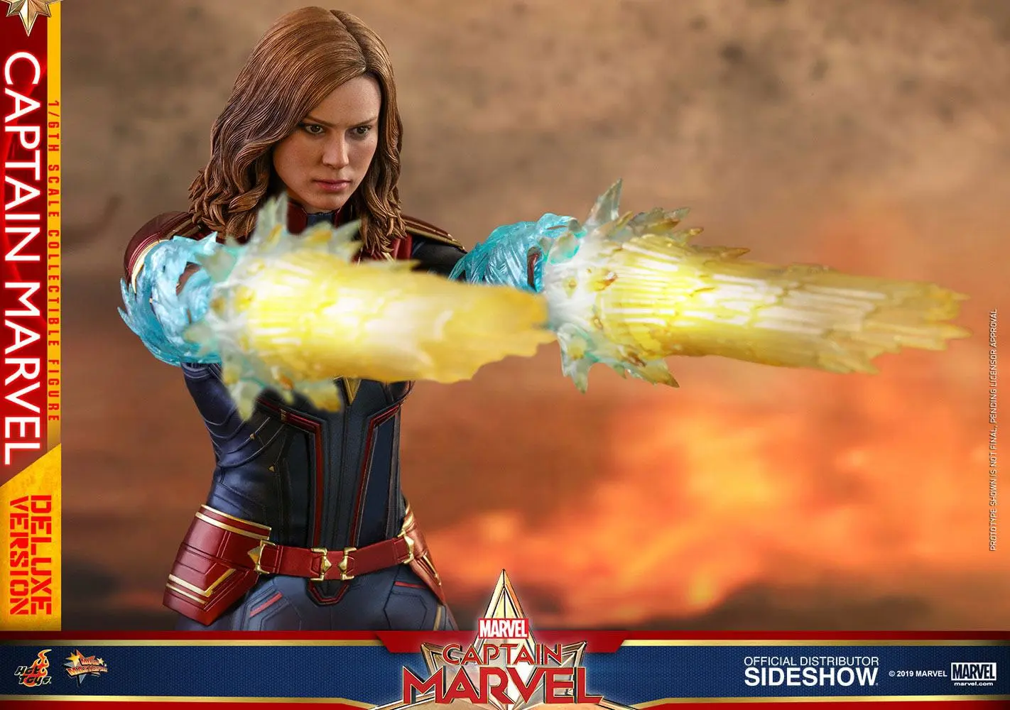 Captain Marvel Movie Masterpiece 1/6 Captain Marvel Deluxe Ver. akciófigura 29 cm termékfotó