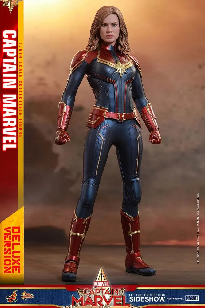 Captain Marvel Movie Masterpiece 1/6 Captain Marvel Deluxe Ver. akciófigura 29 cm termékfotó