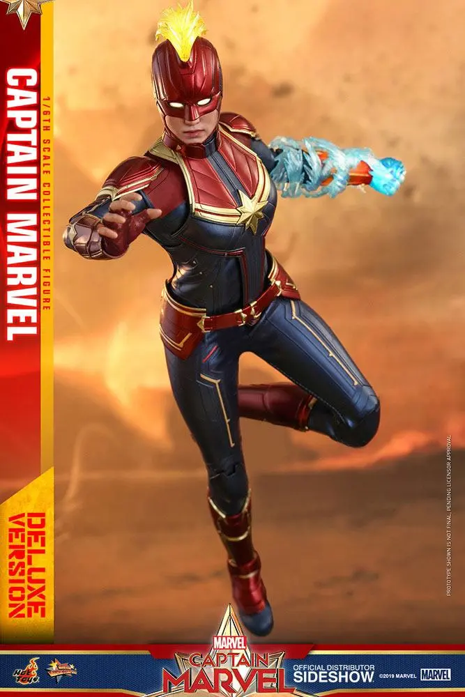 Captain Marvel Movie Masterpiece 1/6 Captain Marvel Deluxe Ver. akciófigura 29 cm termékfotó