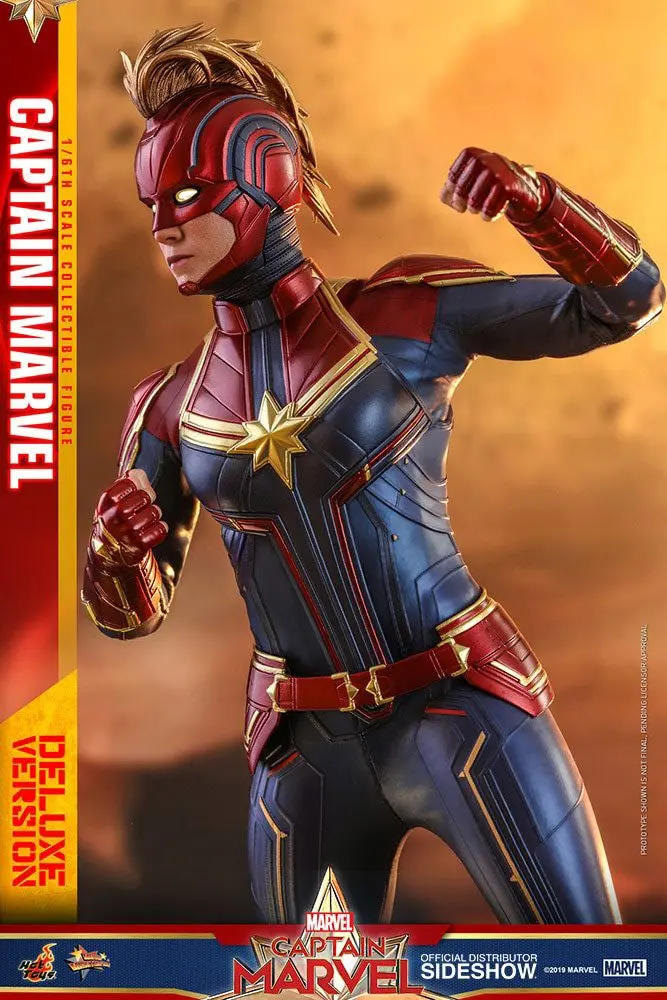Captain Marvel Movie Masterpiece 1/6 Captain Marvel Deluxe Ver. akciófigura 29 cm termékfotó