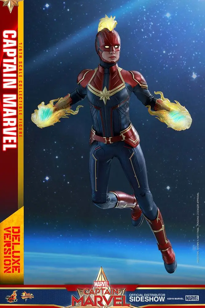 Captain Marvel Movie Masterpiece 1/6 Captain Marvel Deluxe Ver. akciófigura 29 cm termékfotó