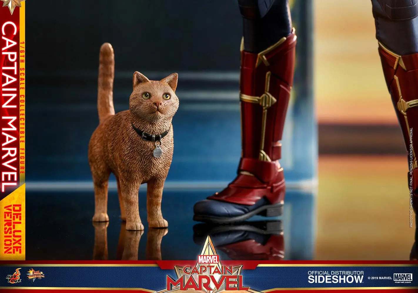 Captain Marvel Movie Masterpiece 1/6 Captain Marvel Deluxe Ver. akciófigura 29 cm termékfotó