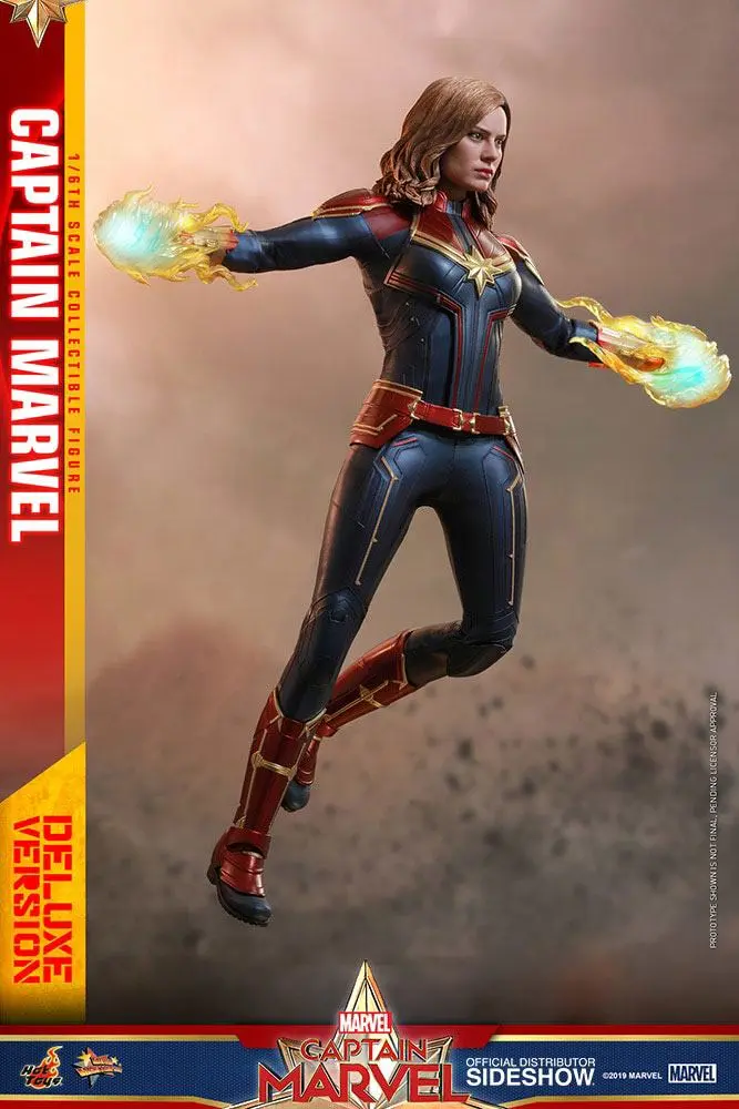 Captain Marvel Movie Masterpiece 1/6 Captain Marvel Deluxe Ver. akciófigura 29 cm termékfotó