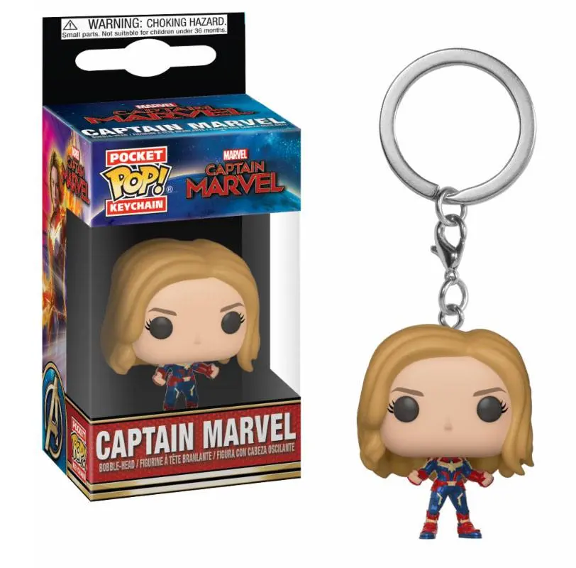 Captain Marvel Funko Pocket POP! Vinyl kulcstartó Captain Marvel 4 cm termékfotó