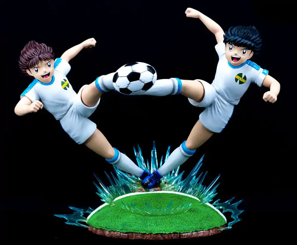 Captain Tsubasa Golden Twins Tsubasa Ozora &amp; Taro Misaki szobor figura 32 cm termékfotó
