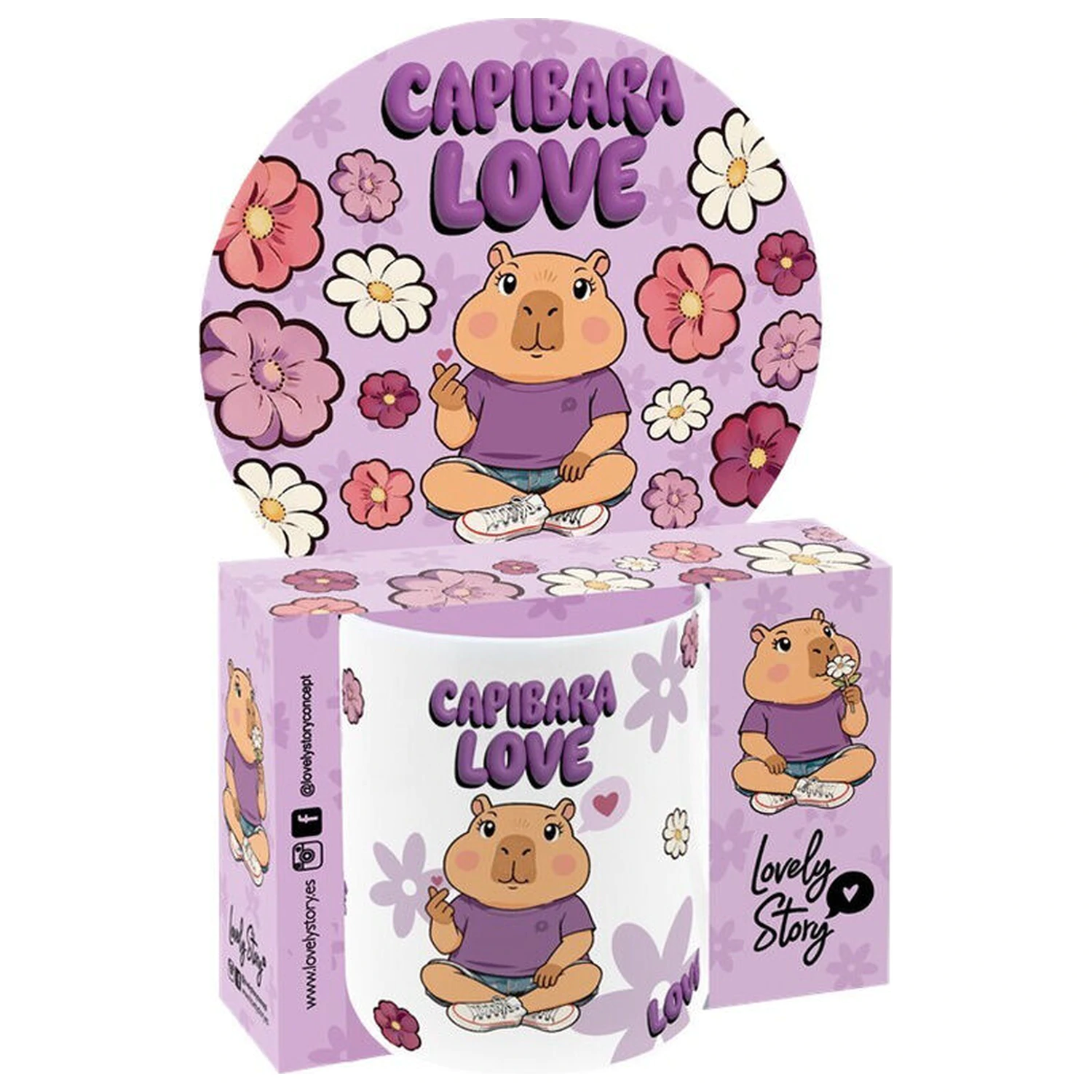 Capybara Love bögre 330ml termékfotó