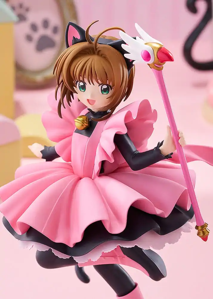 Cardcaptor Sakura Pop Up Parade Sakura Kinomoto: Black Cat Costume Ver. L Size PVC szobor figura 22 cm termékfotó