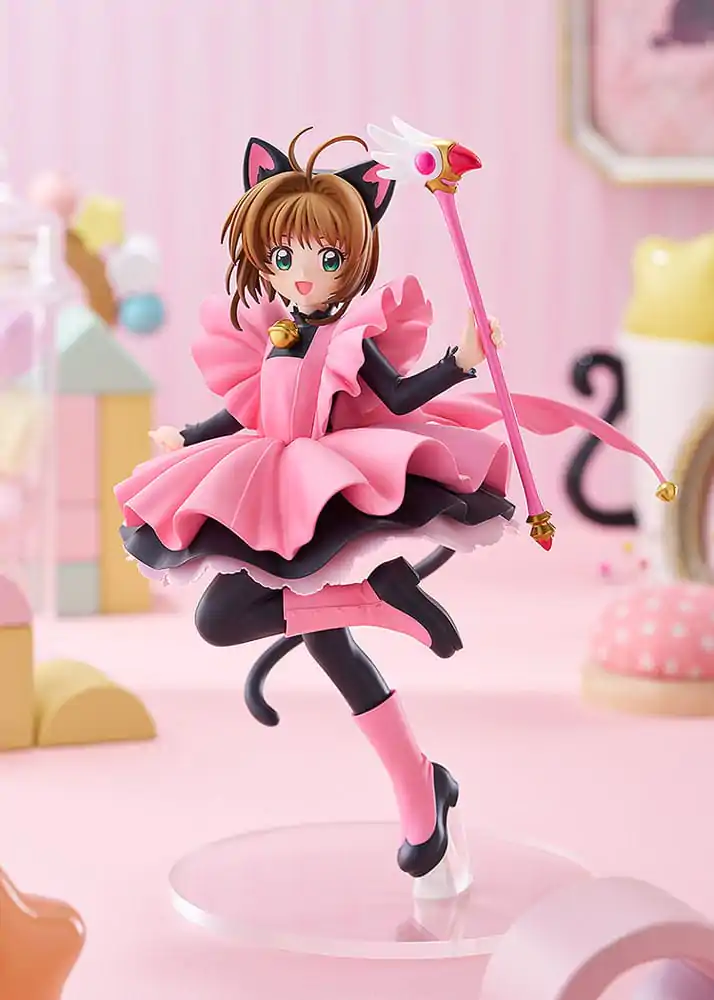 Cardcaptor Sakura Pop Up Parade Sakura Kinomoto: Black Cat Costume Ver. L Size PVC szobor figura 22 cm termékfotó