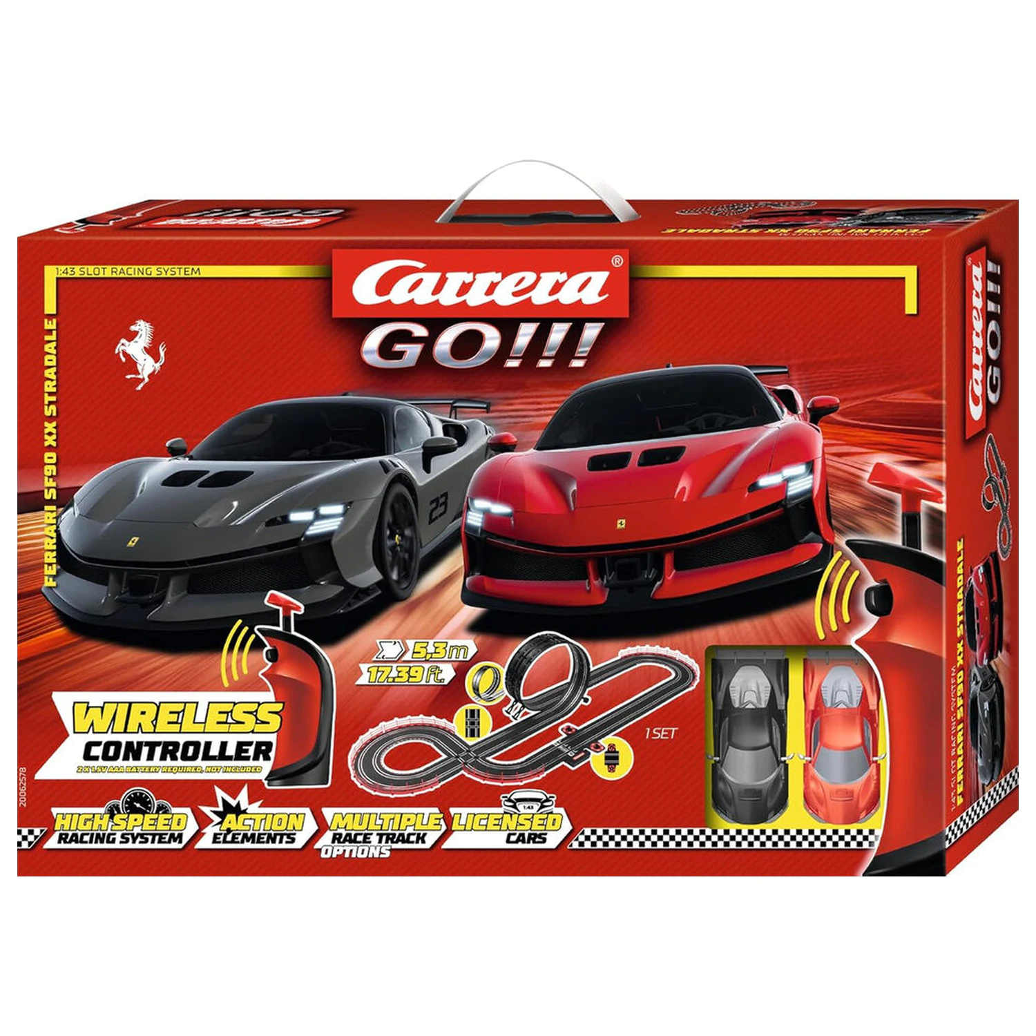 Carrera GO!!! Ferrari Supercar Power elektromos versenypálya termékfotó