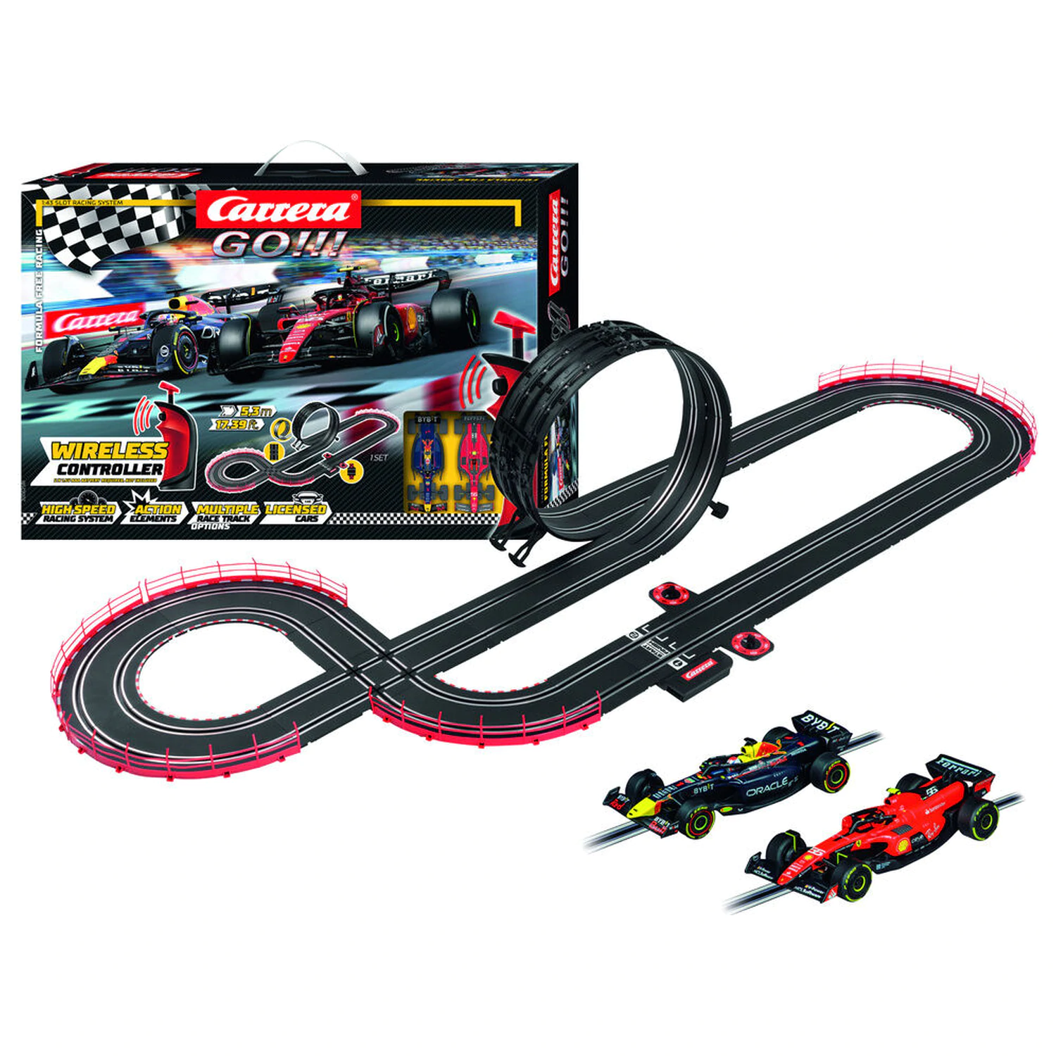 Carrera GO!!! Formula Free Racing - elektromos versenypálya termékfotó