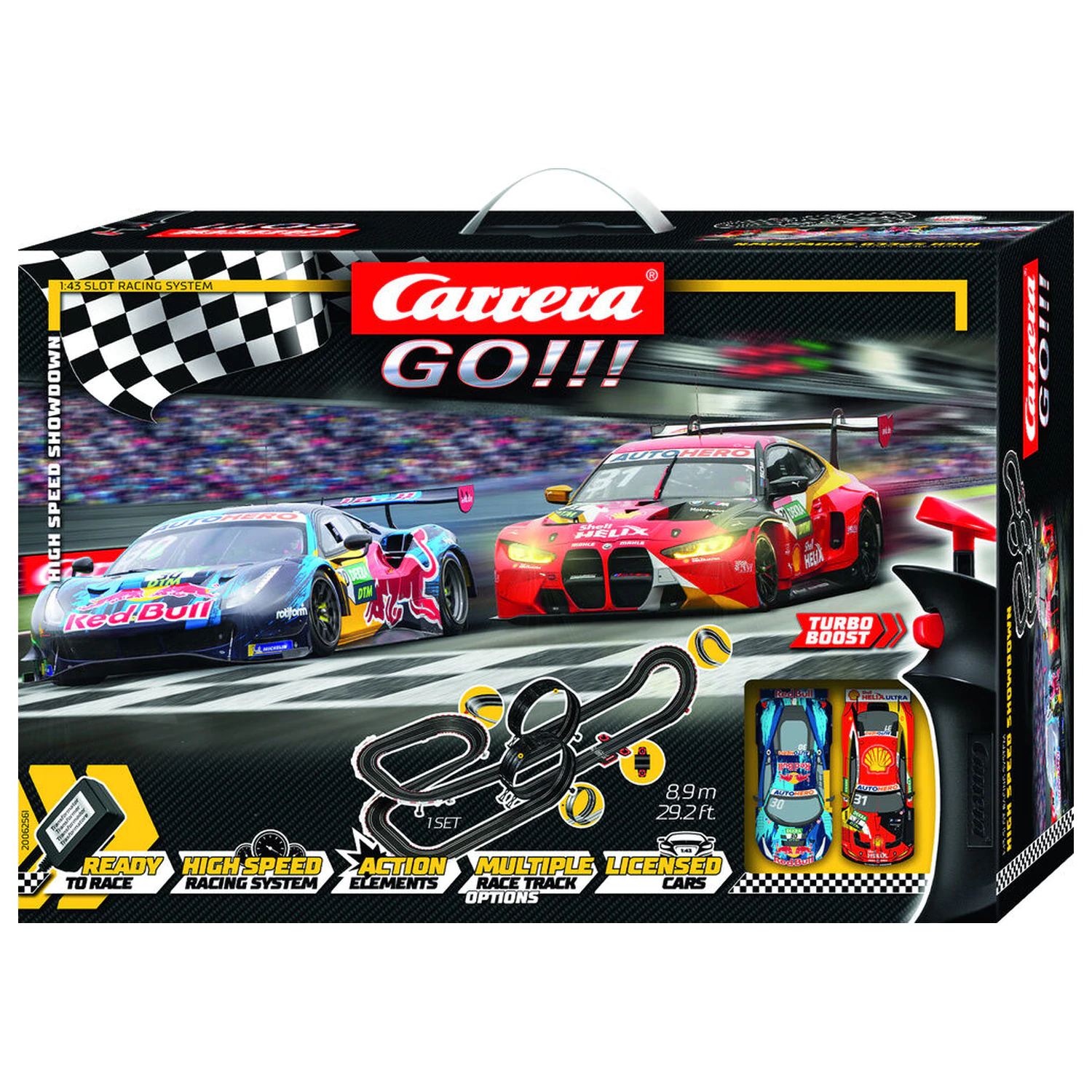 Carrera GO!!! High Speed Showdown elektromos versenypálya termékfotó