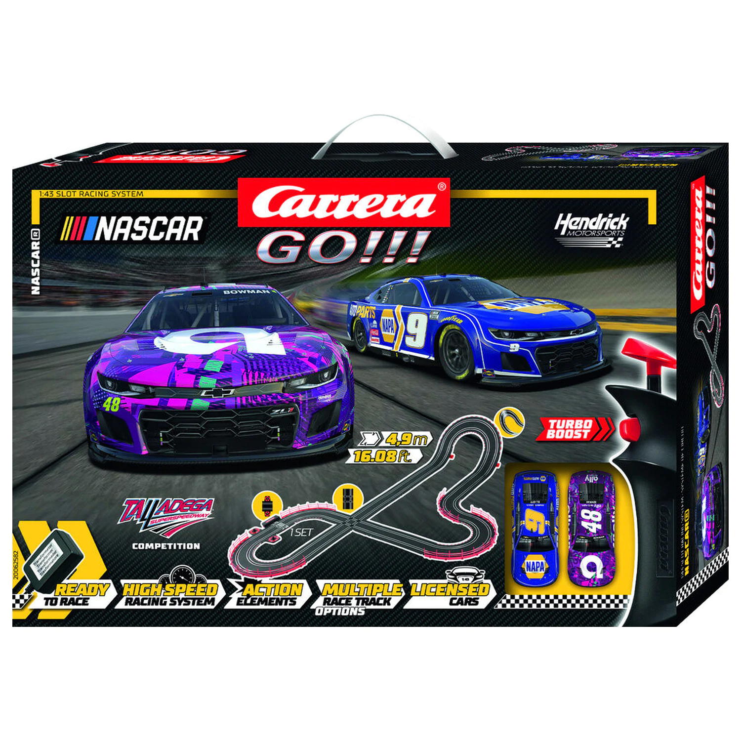 Carrera GO!!! Nascar elektromos versenypálya termékfotó