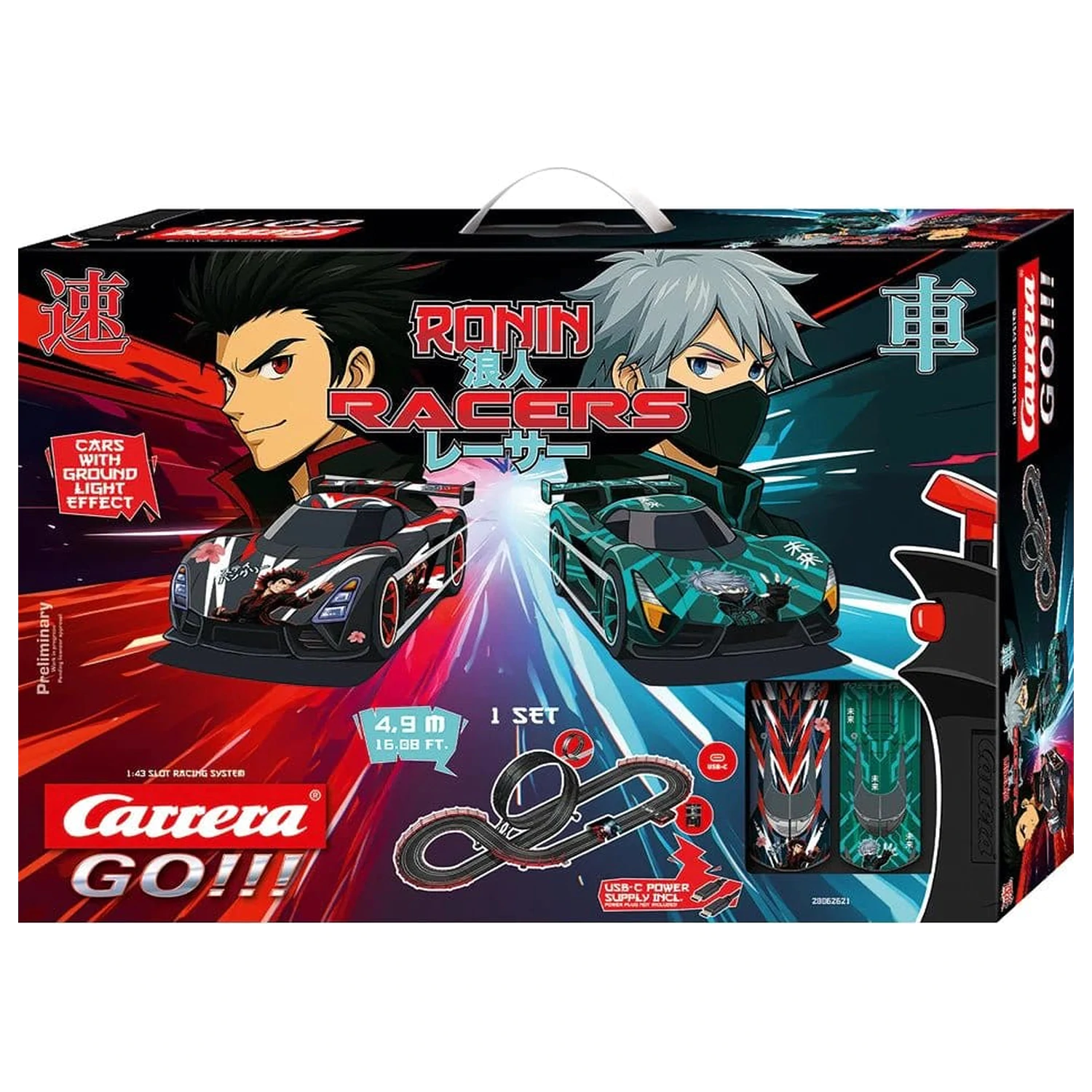 Carrera GO!!! Slot Car Track Set Ronin Racers elektromos versenypálya  termékfotó
