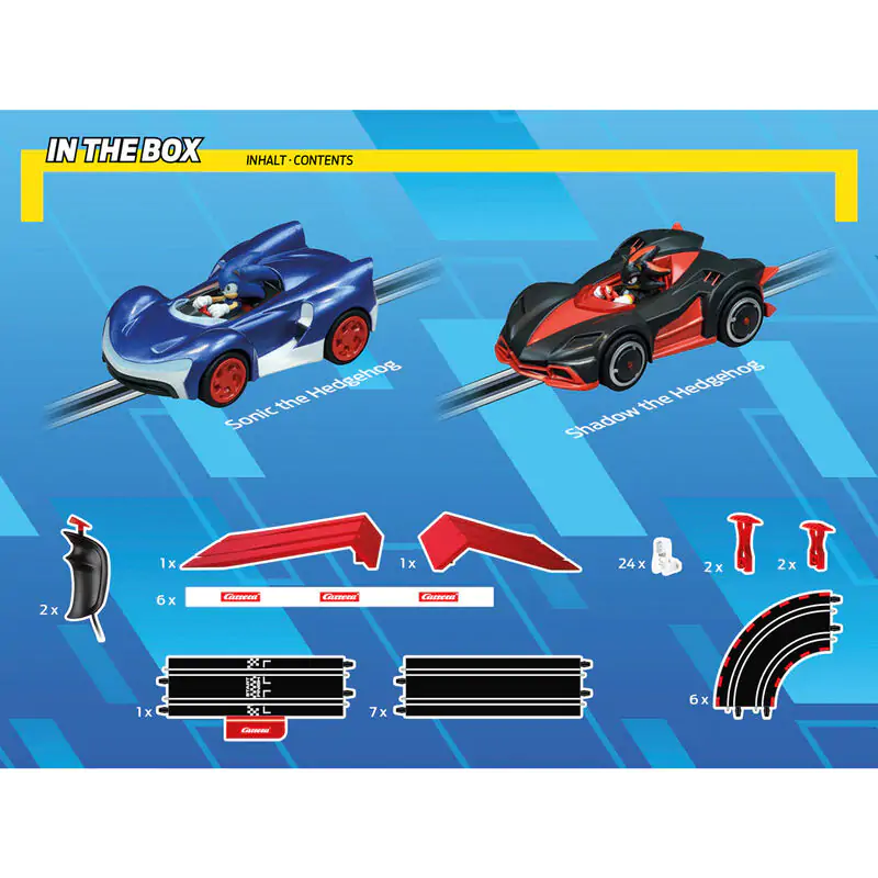 Carrera GO!!! Sonic the Hedgehog Sonic + Shadow elektromos versenypálya termékfotó